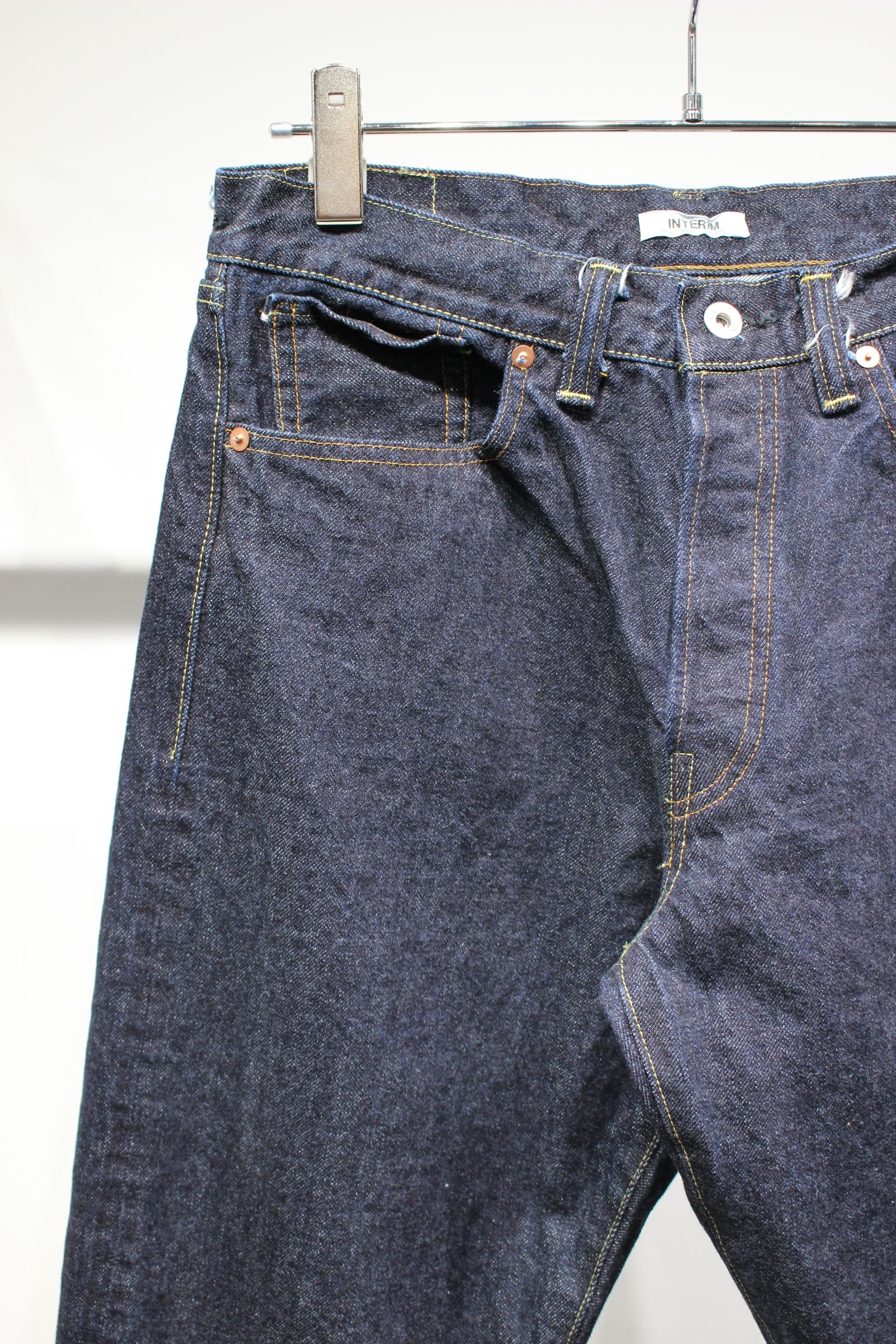 WASH HEAVY KIBATA SHUTTLE WWII 1943 DENIM JEANS | NAVY | デニムパンツ