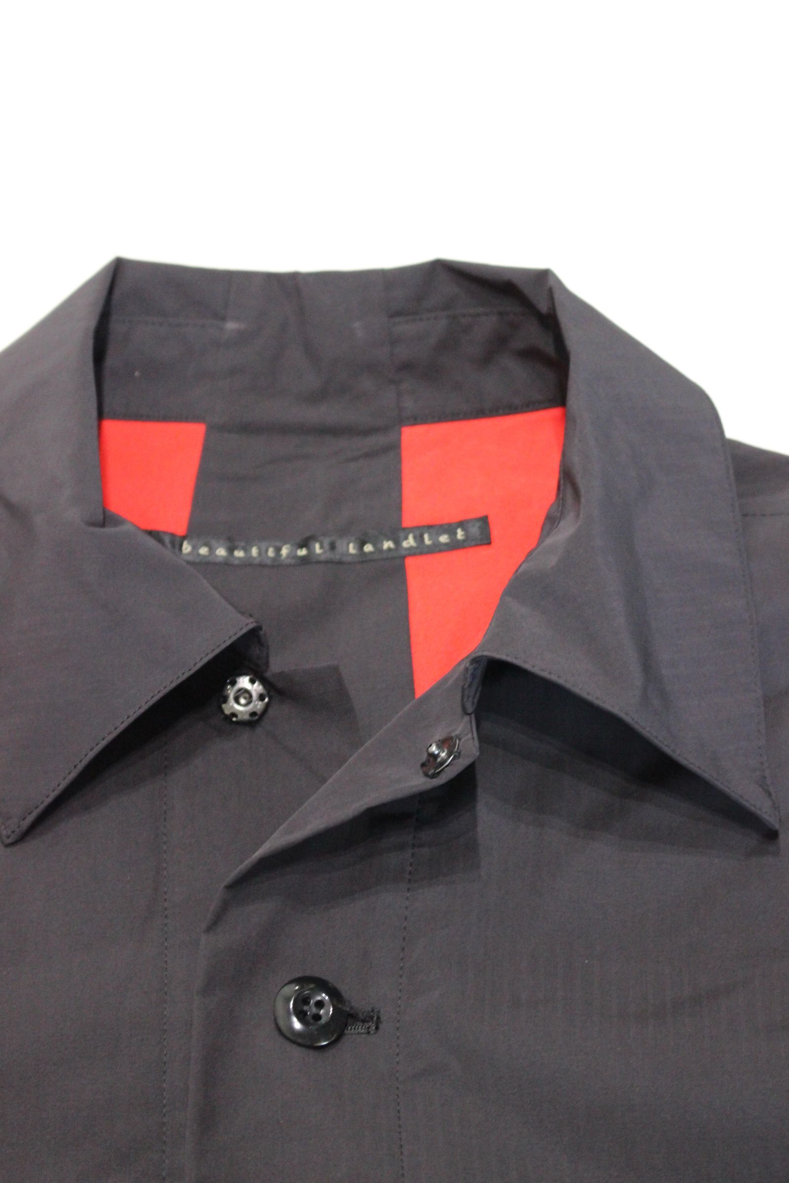 splitting ripstop wide jacket | BLACK | ジャケット