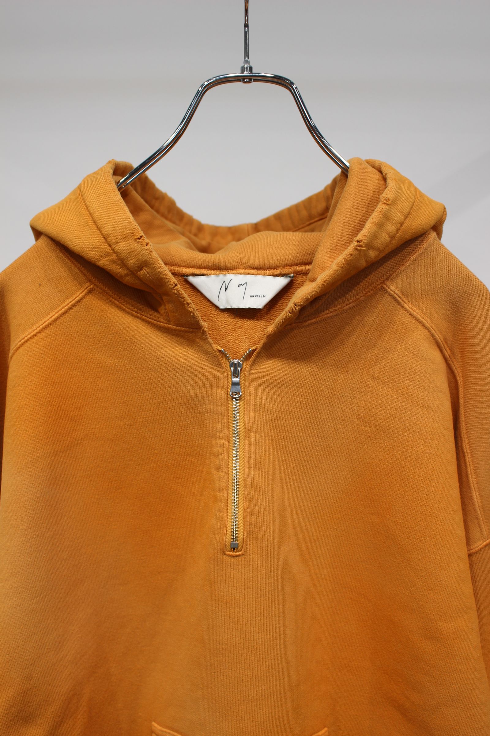 [ラスト1点] HALF ZIP HOODIE | YELLOW | フーディー