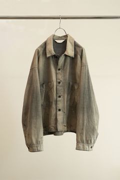 CHAMBRAY SHIRT JACKET | BLACK | シャンブレーシャツジャケット