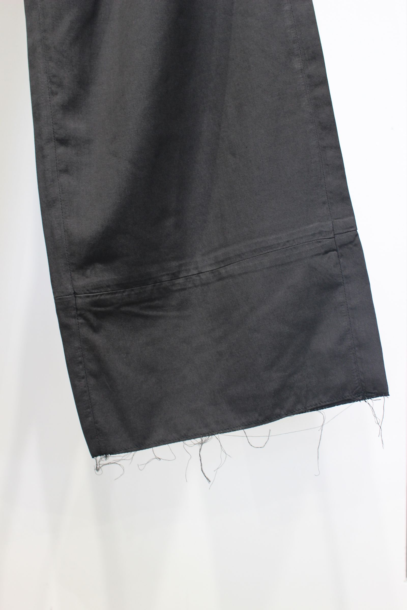 L/C TUCK EASY PANTS | BLACK | イージーパンツ
