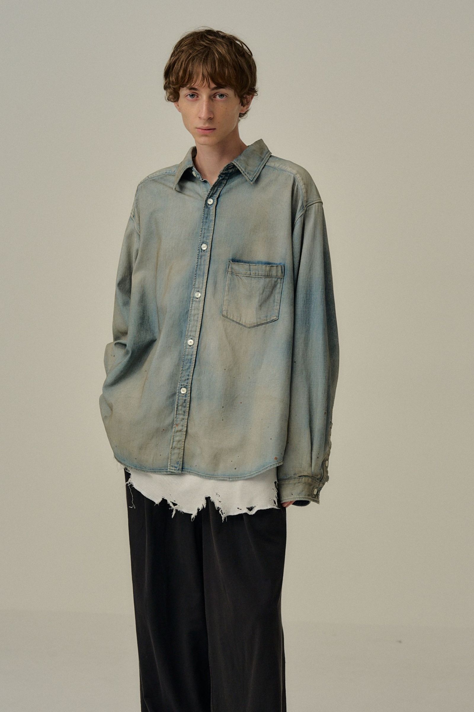 [ラスト1点] DENIM DRESS SHIRT | INDIGO | デニムシャツ
