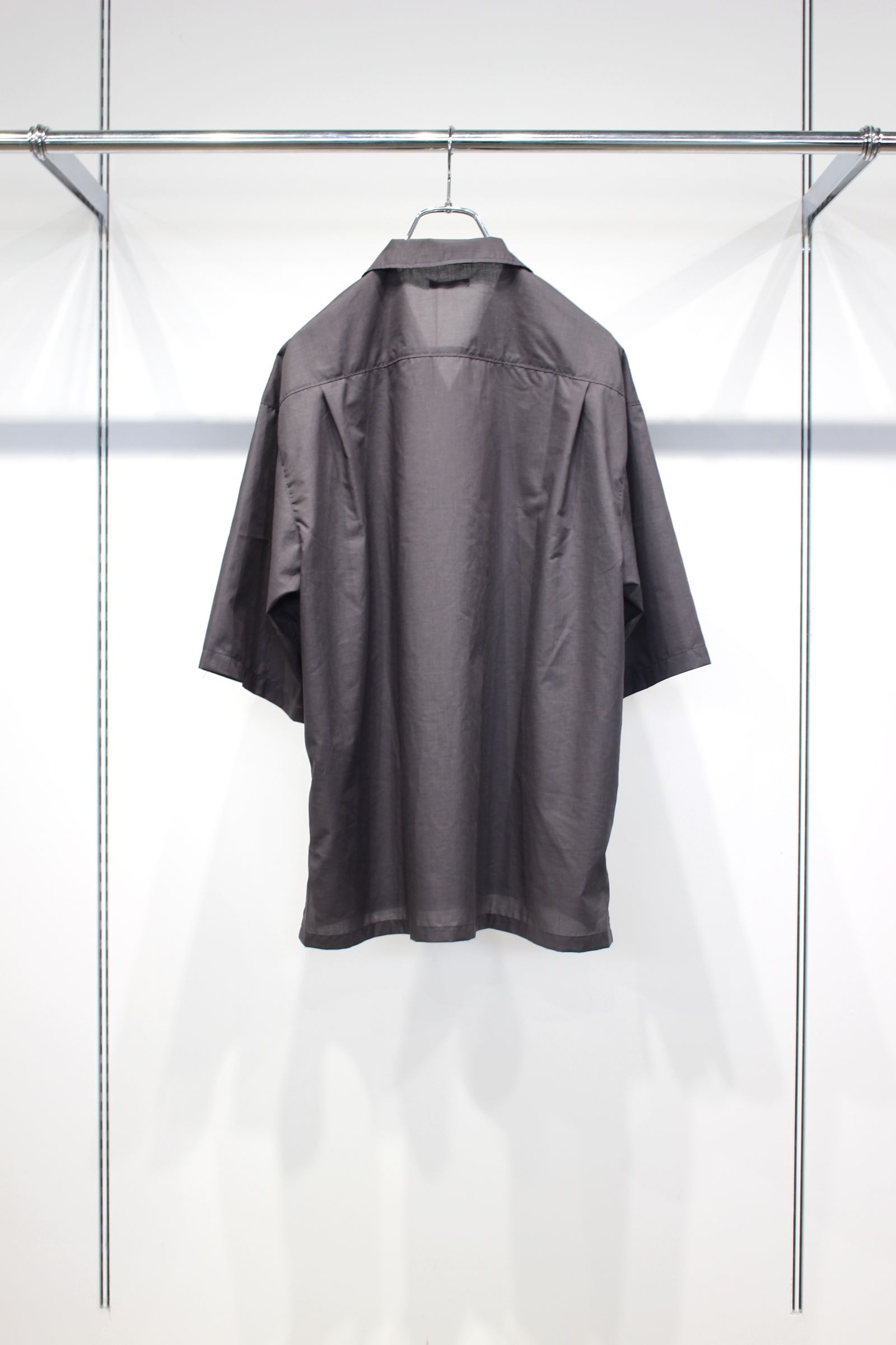 LAWN SKIPPER  SHIRTS | CHACOAL | スキッパーシャツ