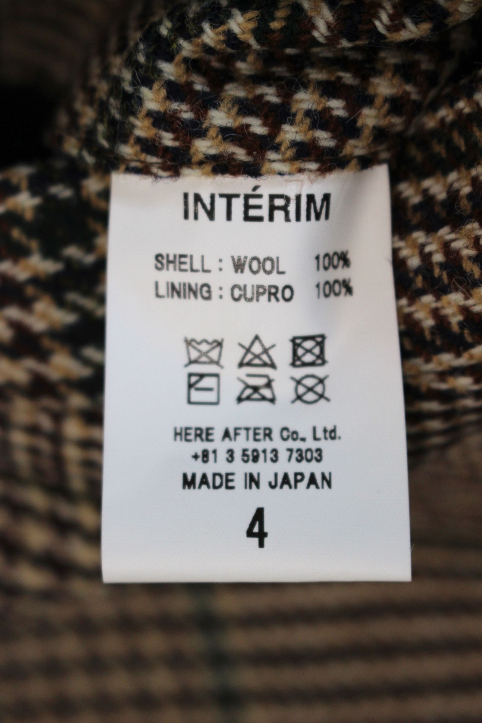 INTERIM - LOVAT TWEED HARRINGTON JACKET/ハリントン