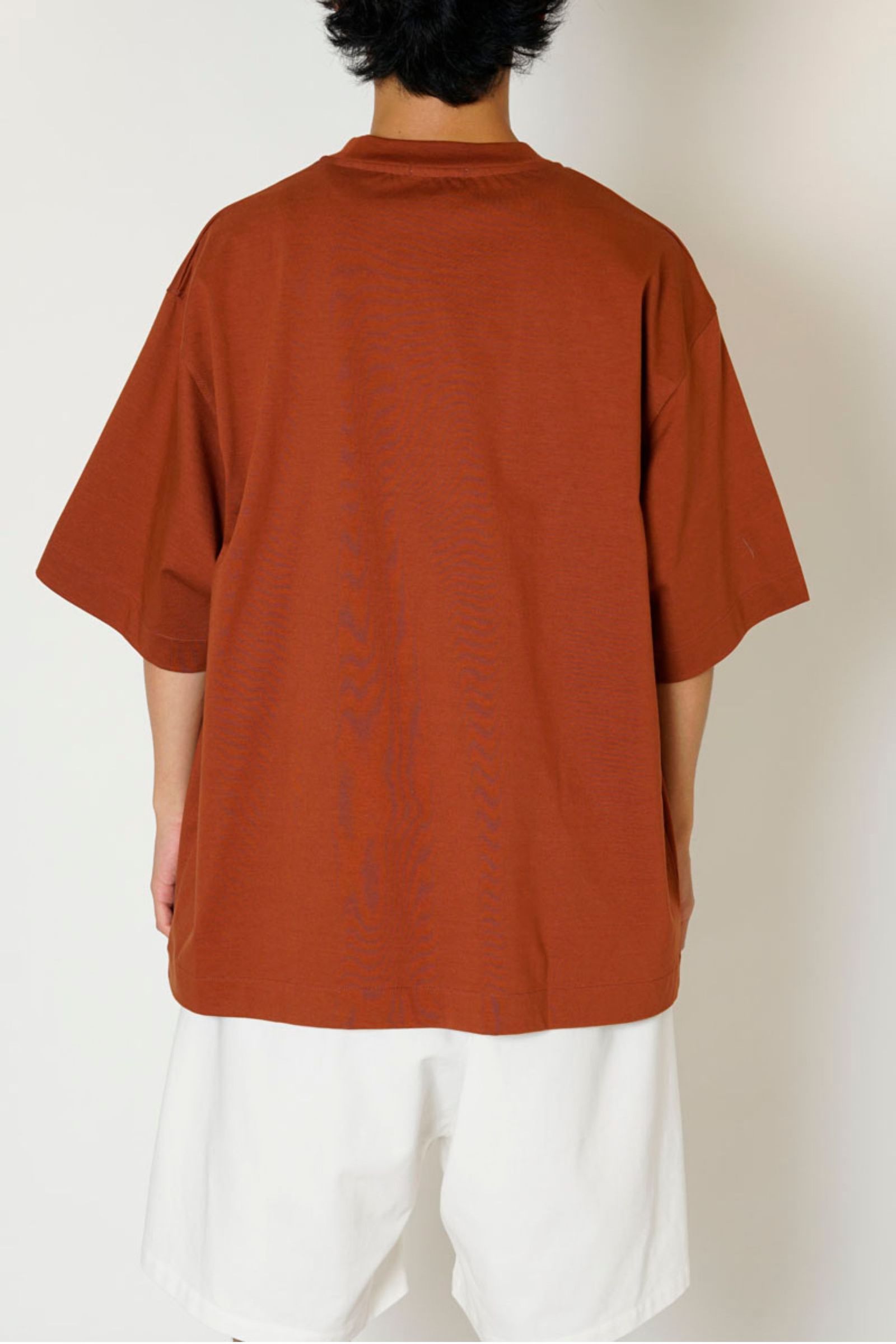 PIS NAME S/S T-SHIRT/BROWN