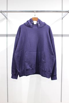 HYPER BIG LOOP WHEEL SIDE SEAMLESS AFTER HOODED SWEAT PARKA/NASU