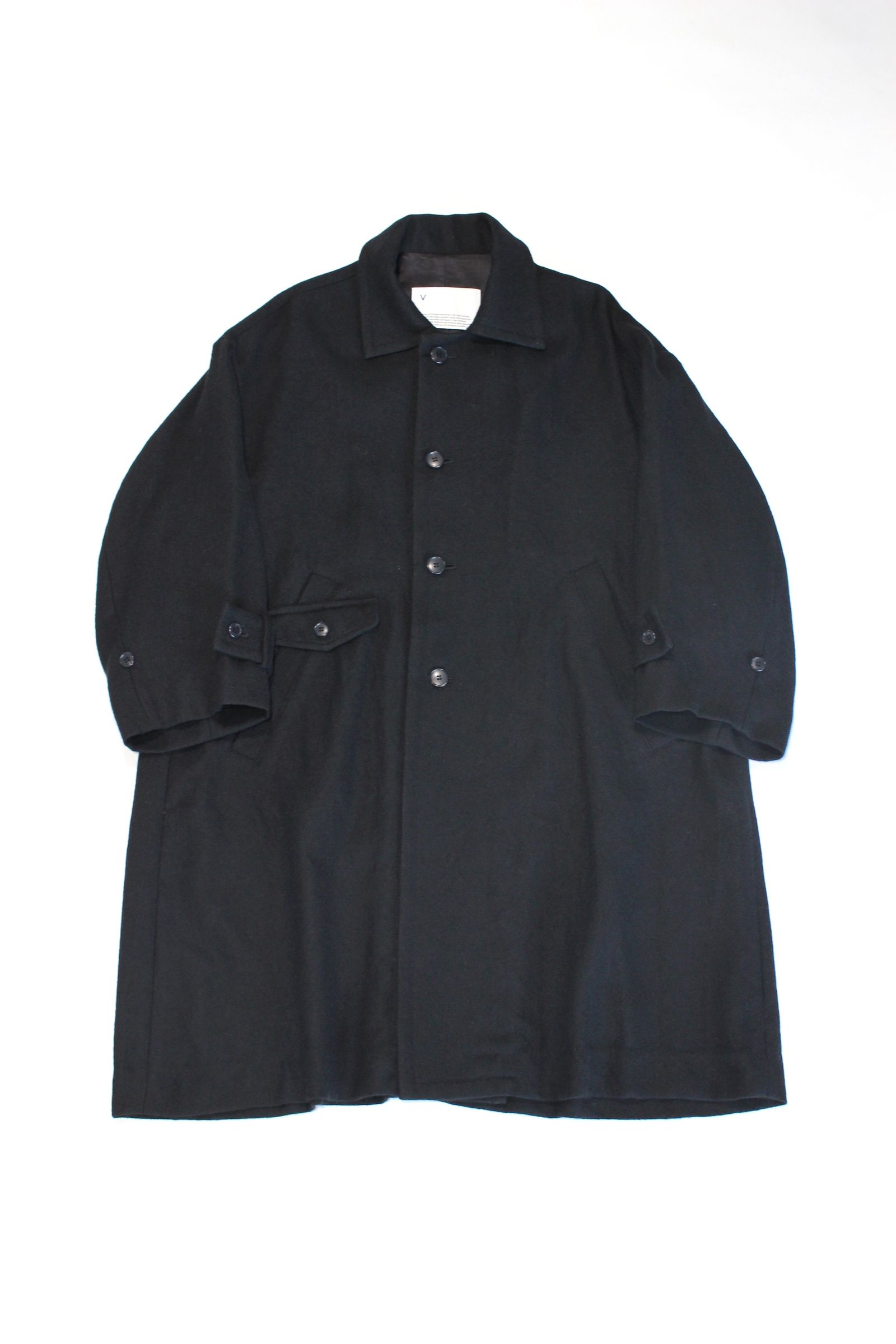 公式通販安い VOAAOV Soft Wool Twill Long Coat ステンカラーコート