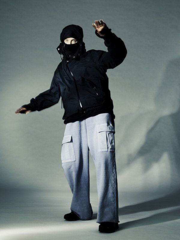 FLEECE BALACLAVA HOODIE/BLACK