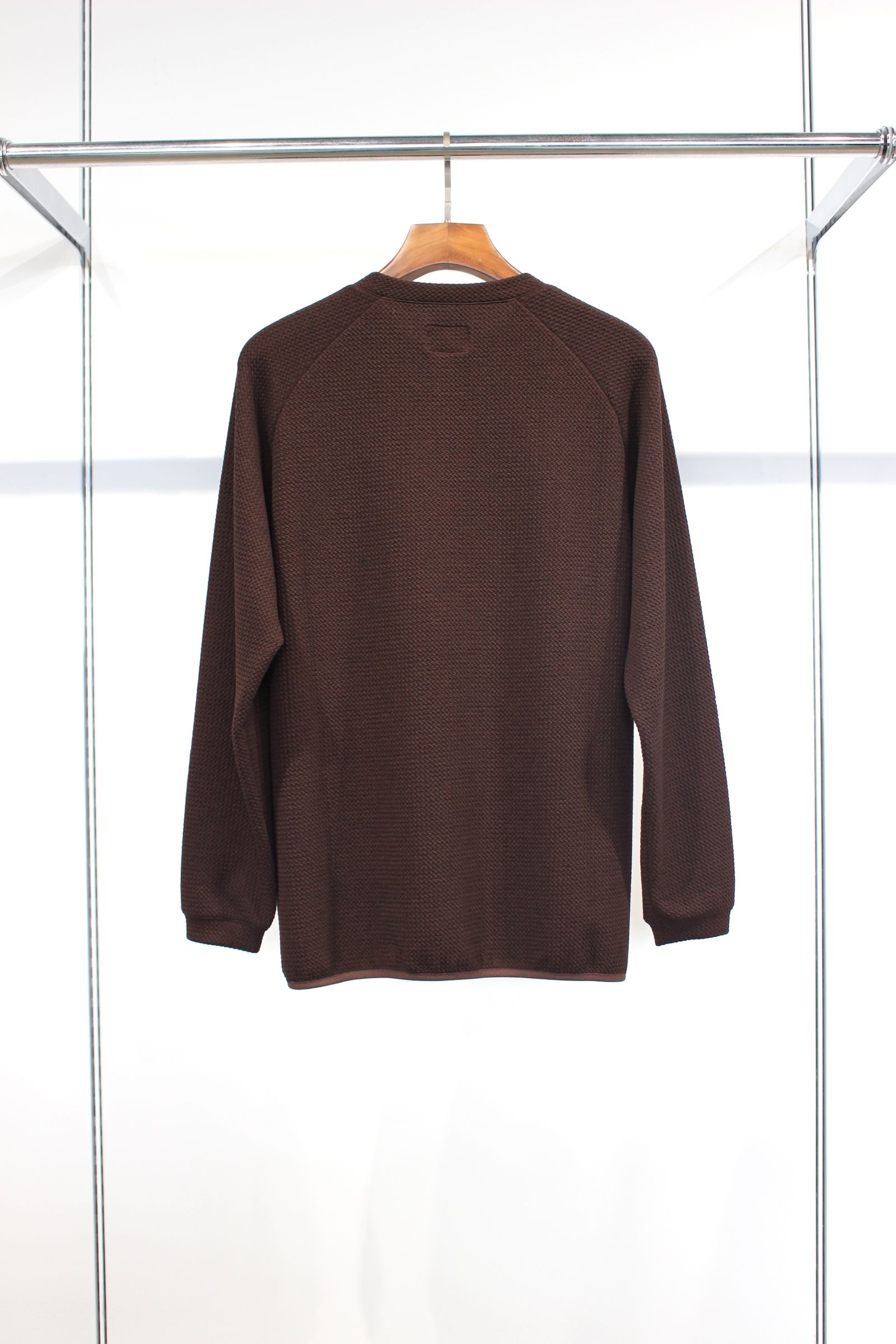 SOFT RIPPLE JERSEY L/S TEE | BROWN | カットソー