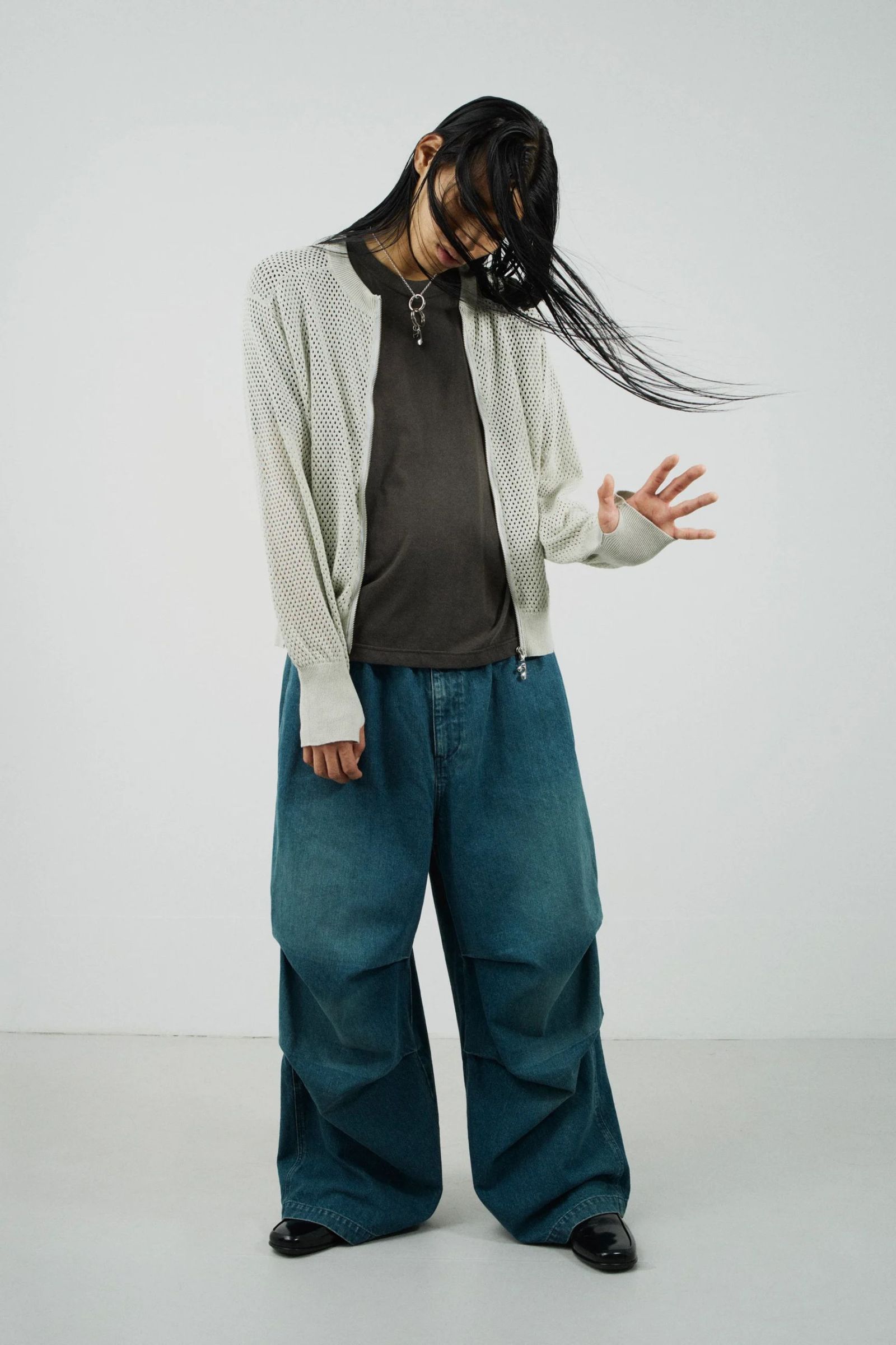 [ラスト1点] PARACHUTE DENIM PANTS | INDIGO | デニム