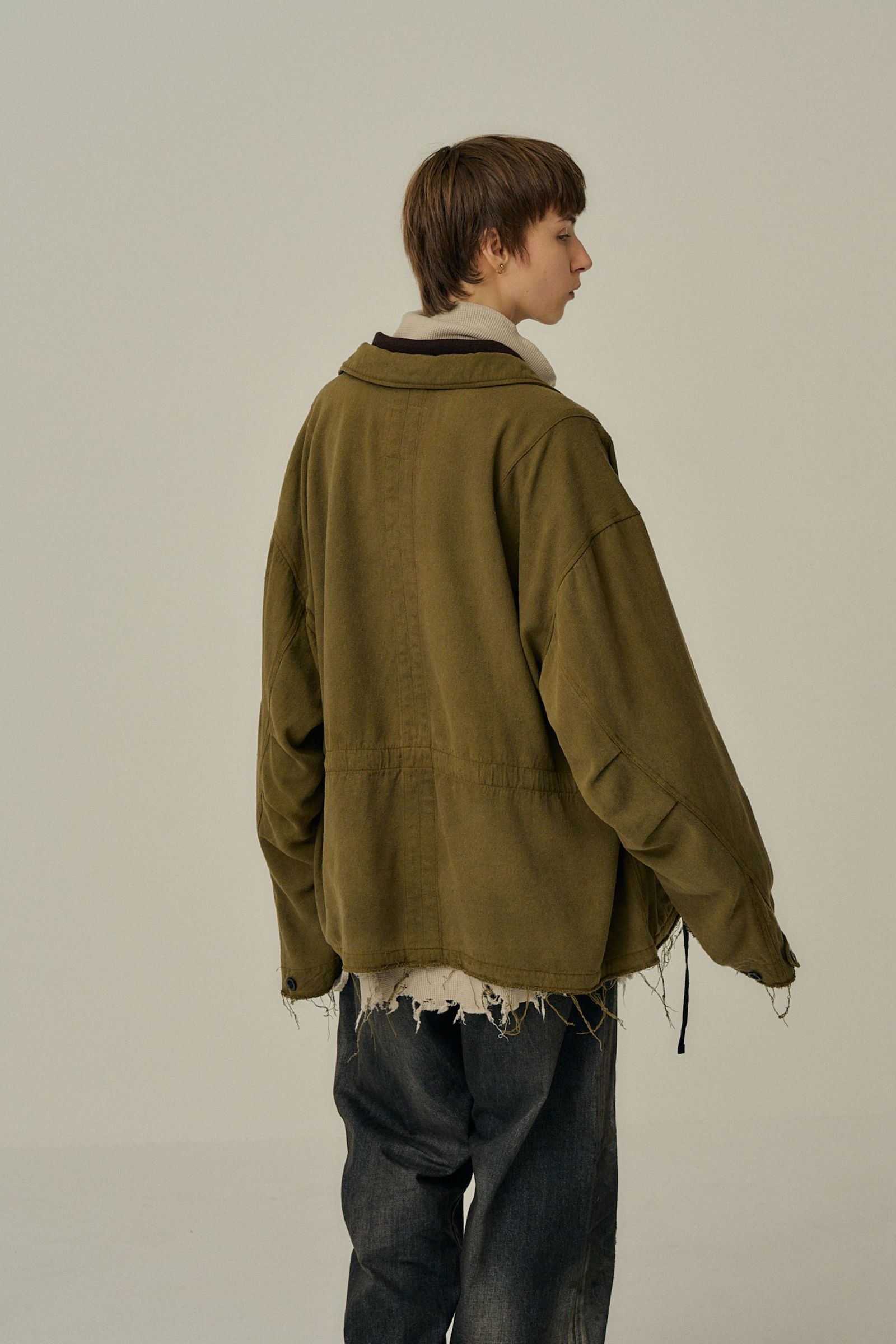 SILK SUEDE FIELD JACKET | KHAKI | フィールドジャケット