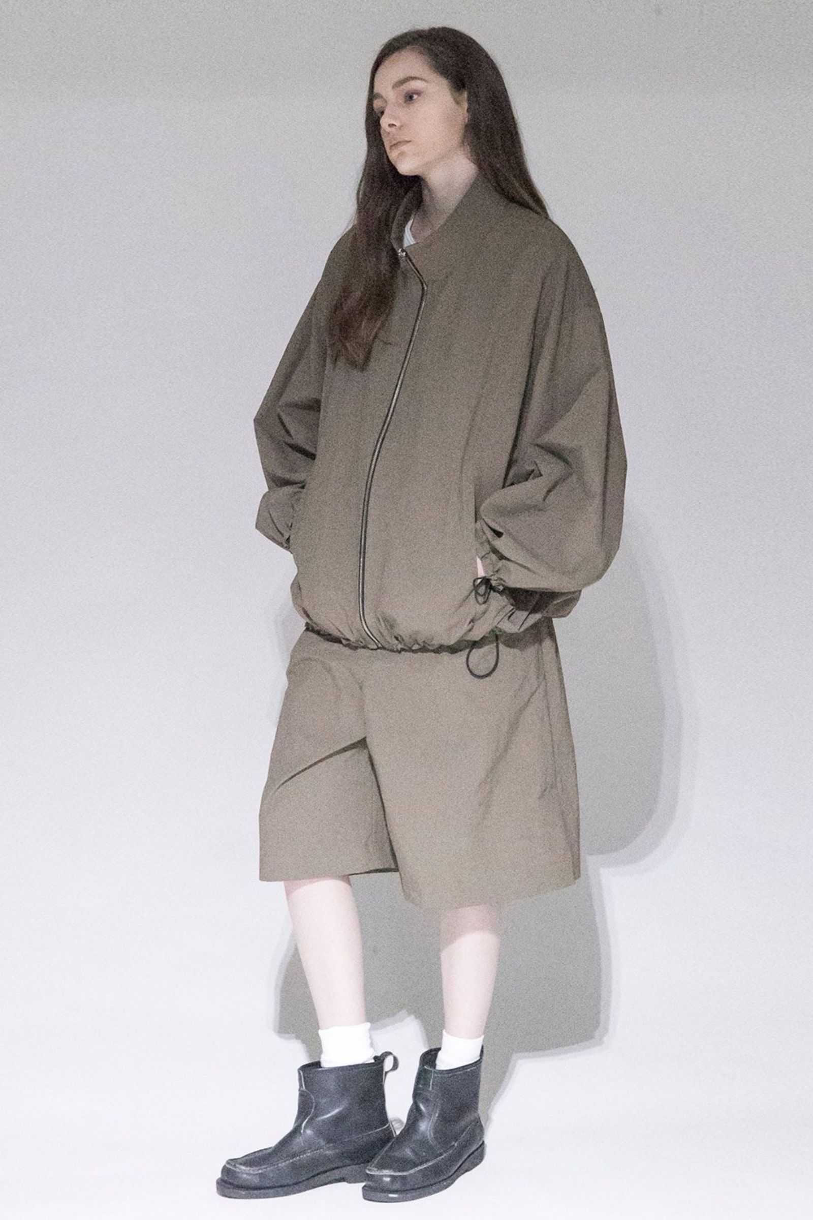 Nylon Ripstop Taffeta Reversible Blouson/KHAKI&OLIVE