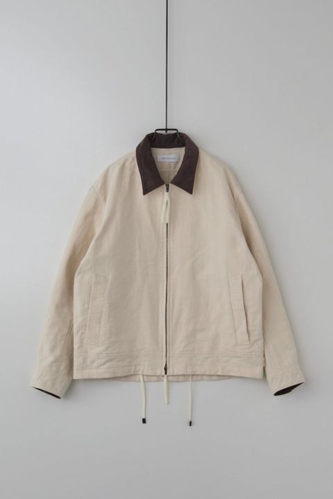JENS SHORT BLOUSON "moleskin" | ECRU | ブルゾン