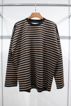 CREW NECK BORDER FOOTBALL CUTSAW/カットソー