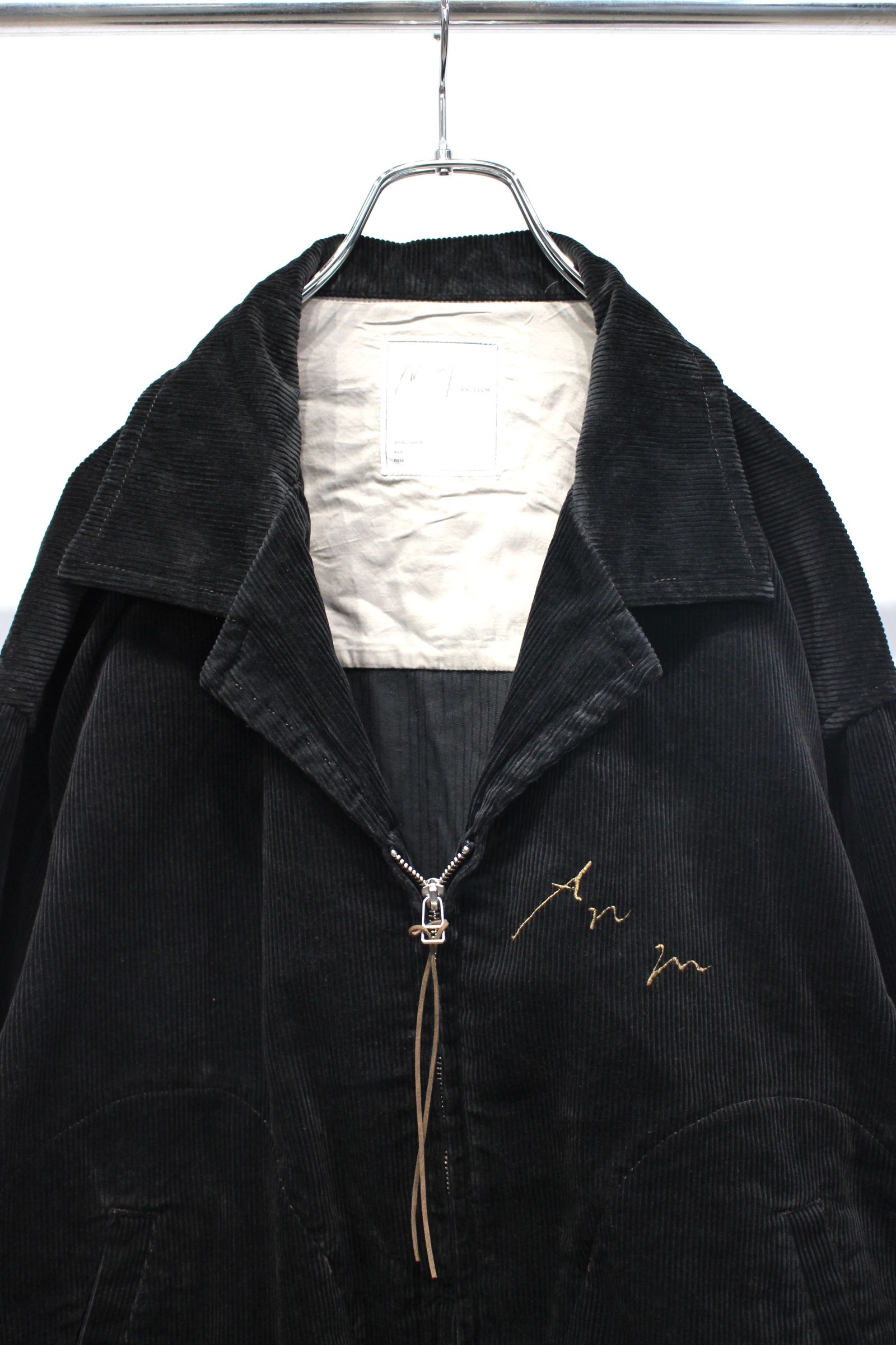 CORDUROY ZIPUP JACKET | BLACK | コーデュロイジャケット