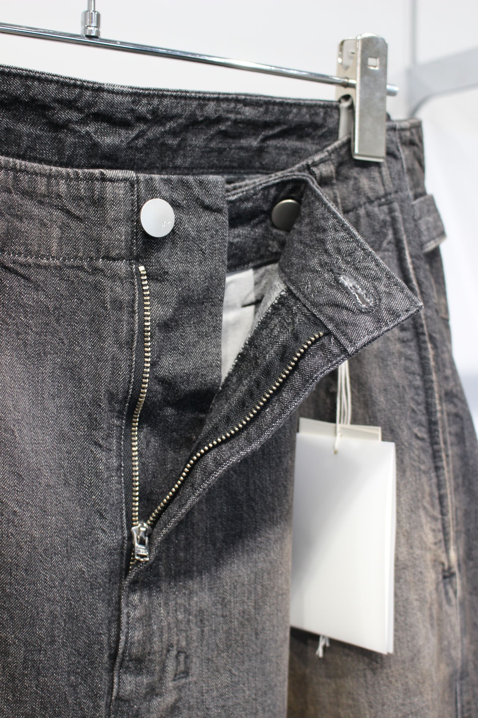 [ラスト1点] DENIM PAINTER PANTS | BLACK | ペインターパンツ