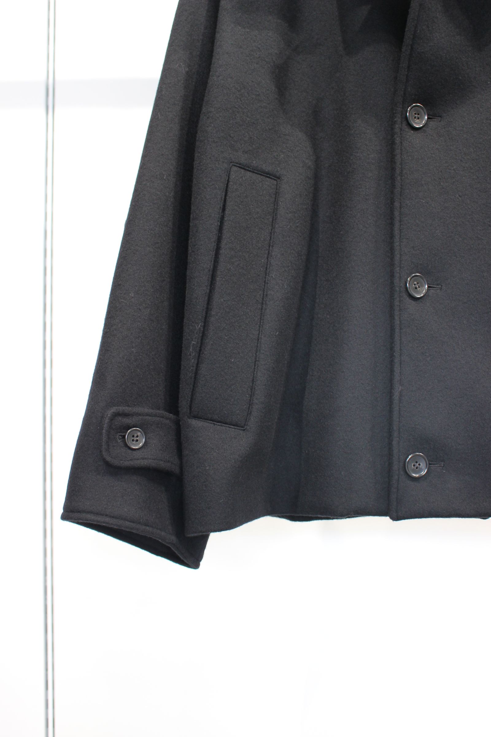 SUPER 100 WOOL BEABER Work Blouson | BLACK | ワークブルゾン