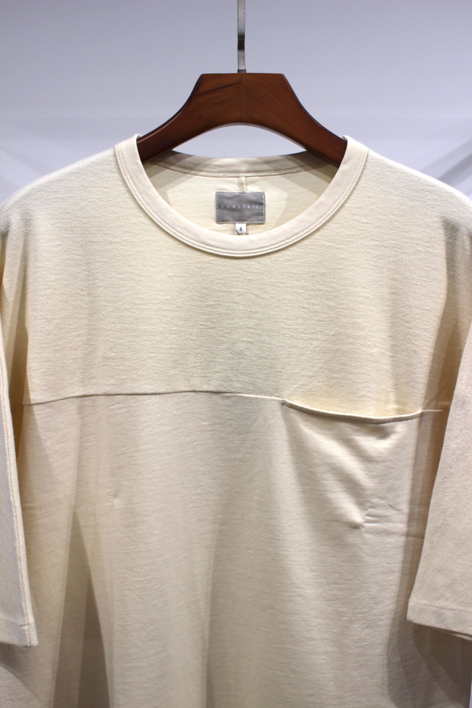 HIGH GAUGE FRENCH TERRY S/S TEE/IVORY
