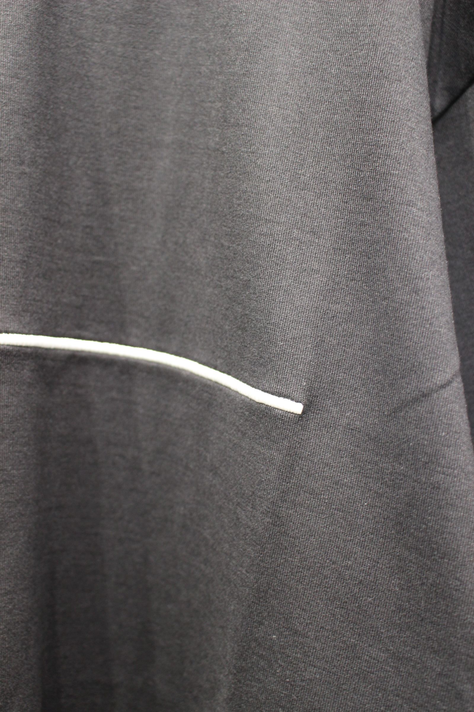 [ラスト1点] MERCERIZATION JERSEY EMBROIDERY T-SHIRT | BLACK | Line | カットソー