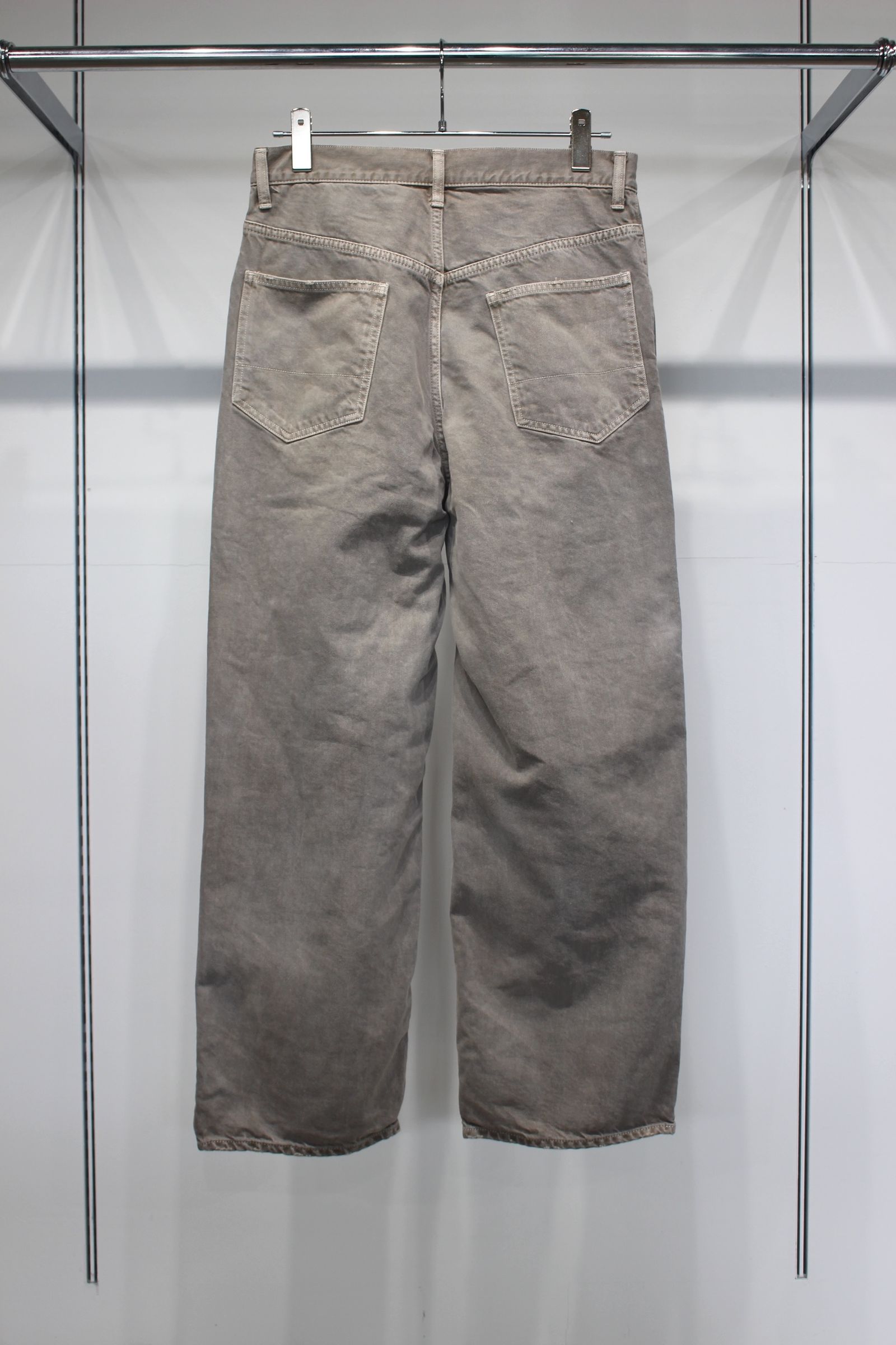 AGING MIDDLE STRAIGHT 5P DENIM PANTS | GRAY | デニムパンツ