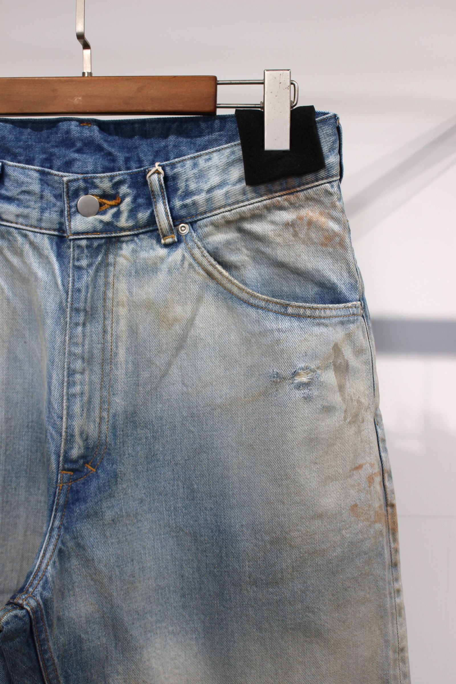 SELVEDGE DENIM STRAIGHT 5P PANTS/INDIGO