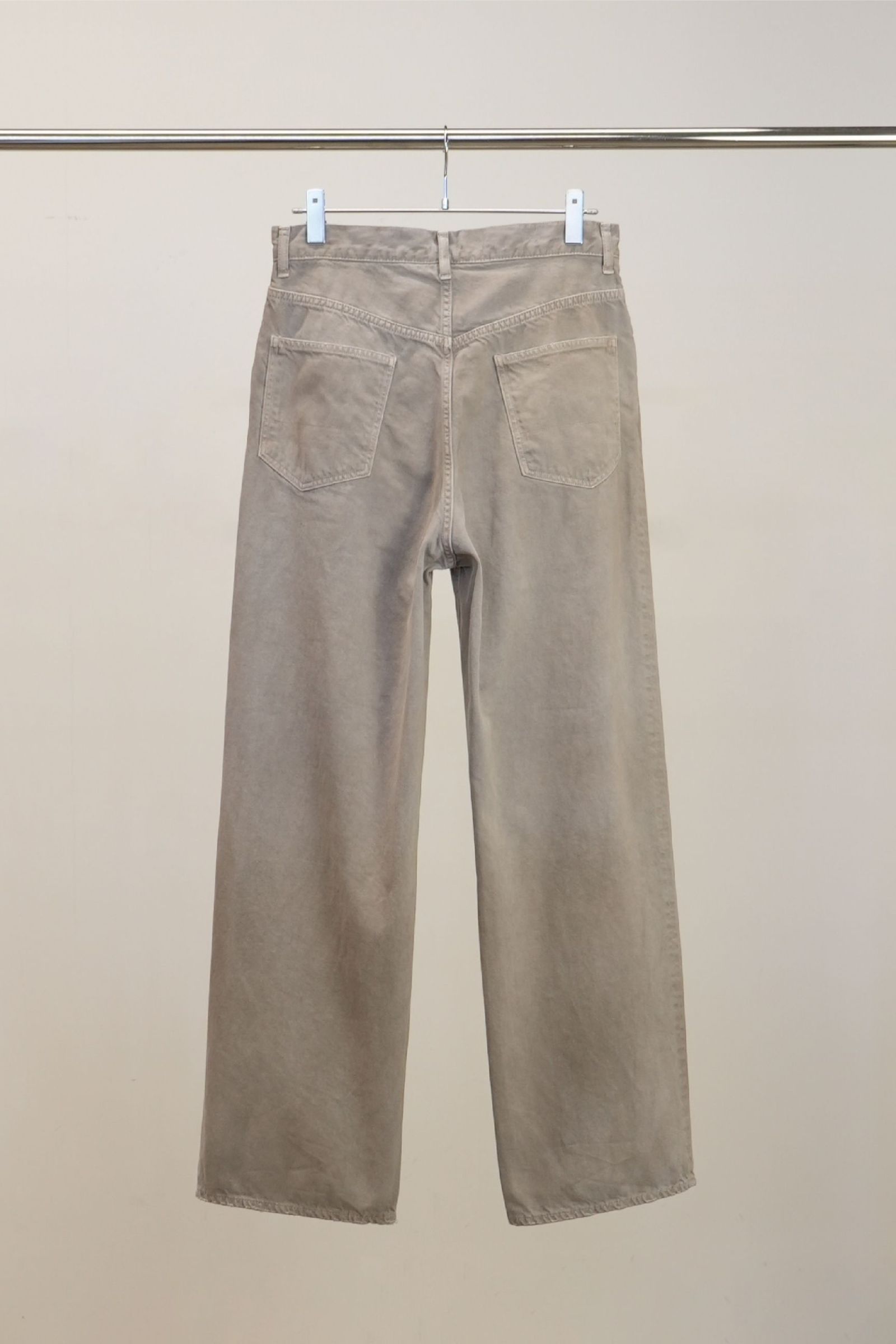 AGING MIDDLE STRAIGHT 5P DENIM PANTS | GRAY | デニムパンツ