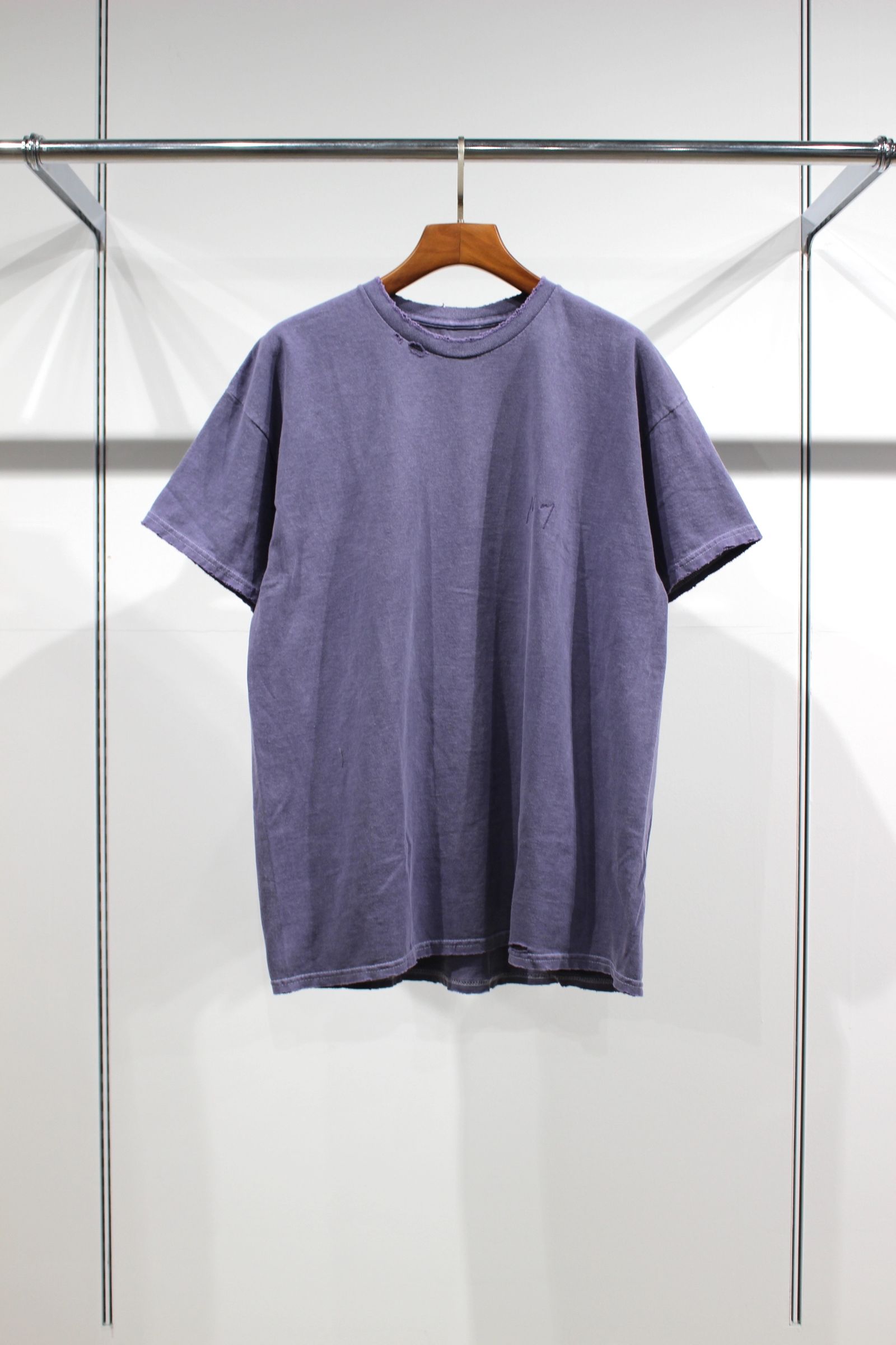 ANCELLM / アンセルム  EMBROIDERY DYED T-SHIRT