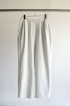 TUCK SWEAT PANTS/WHITE