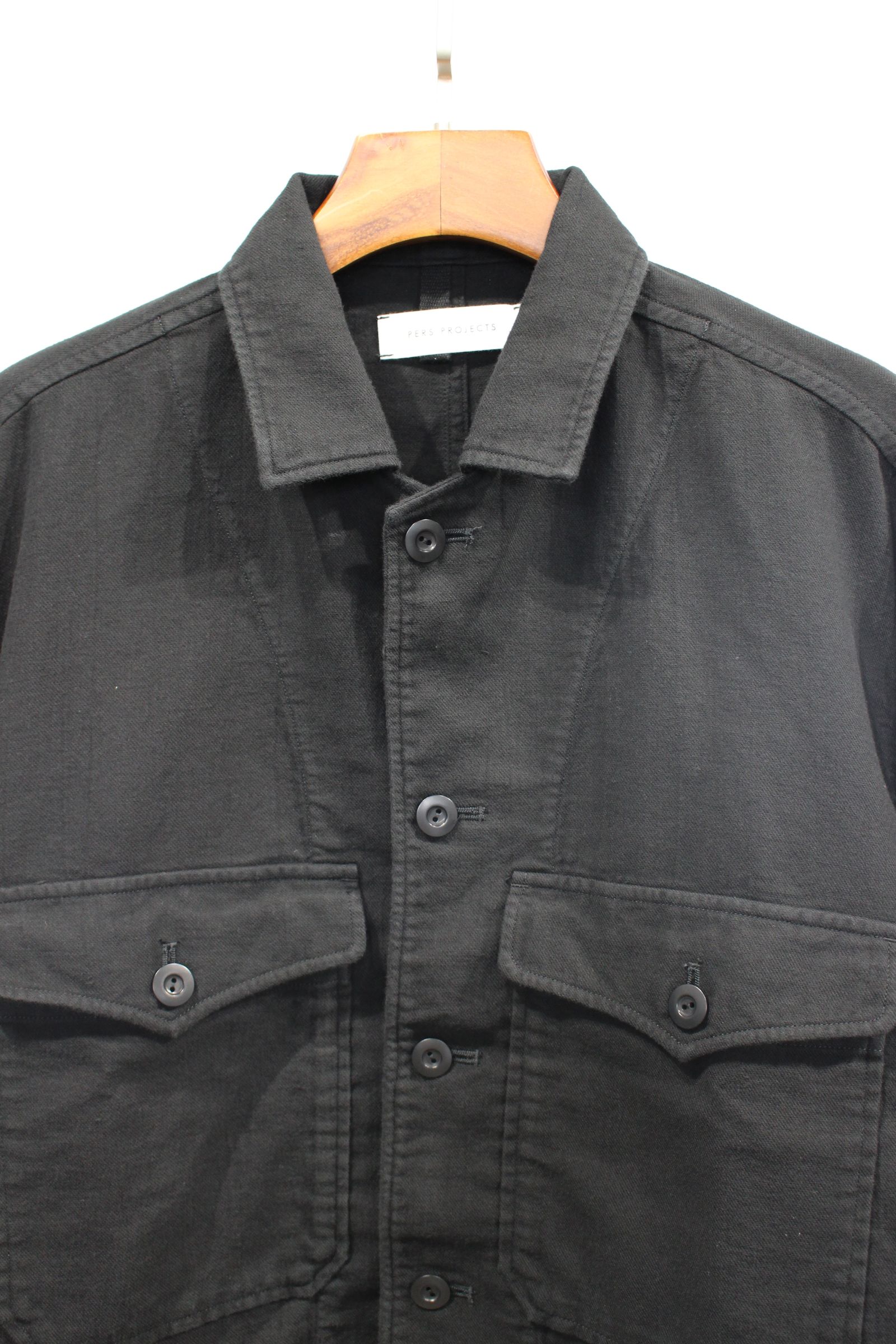 HREINN BLOUSON | BLACK | シャツブルゾン