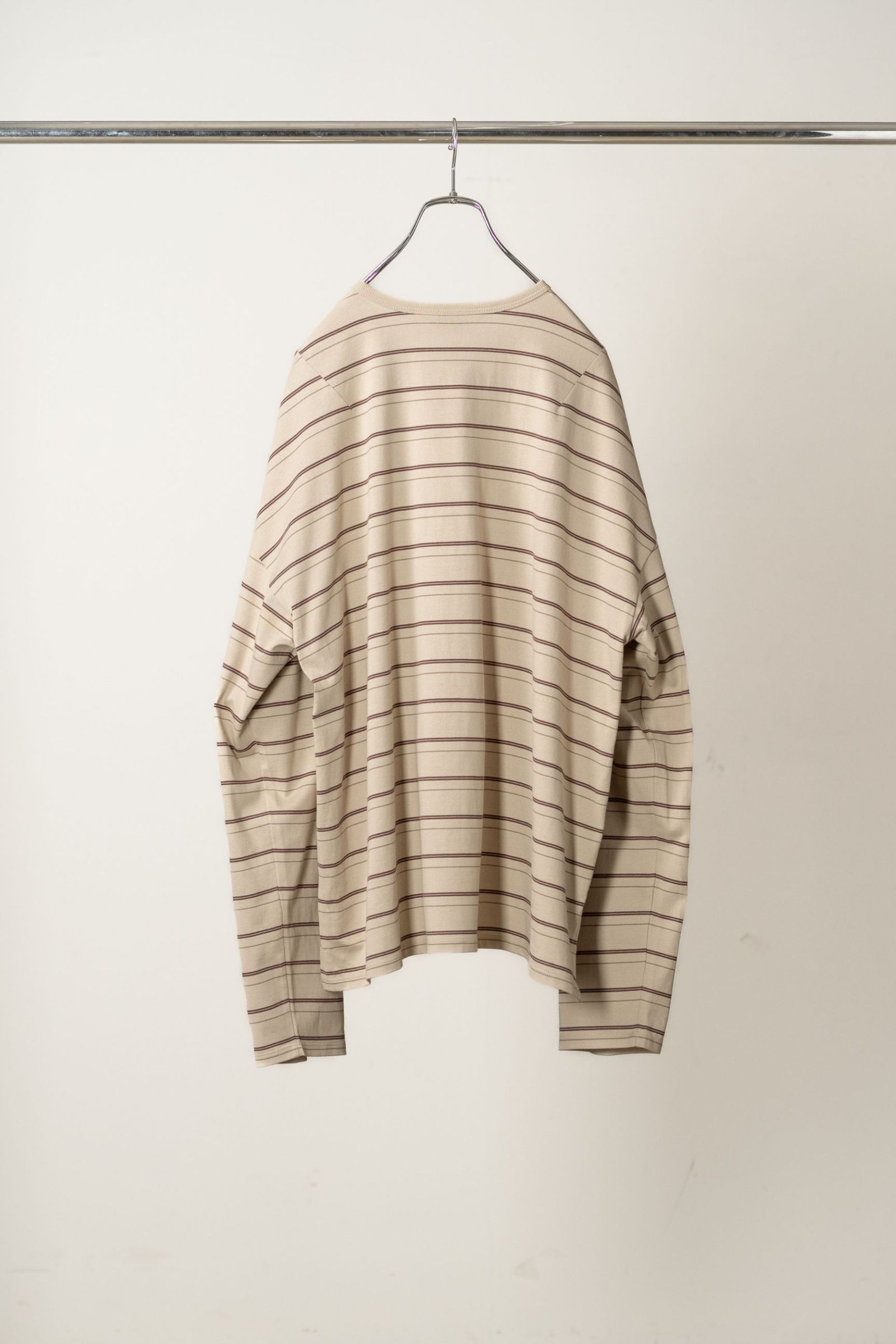 BORDER LS T-SHIRT | BEIGE | カットソー