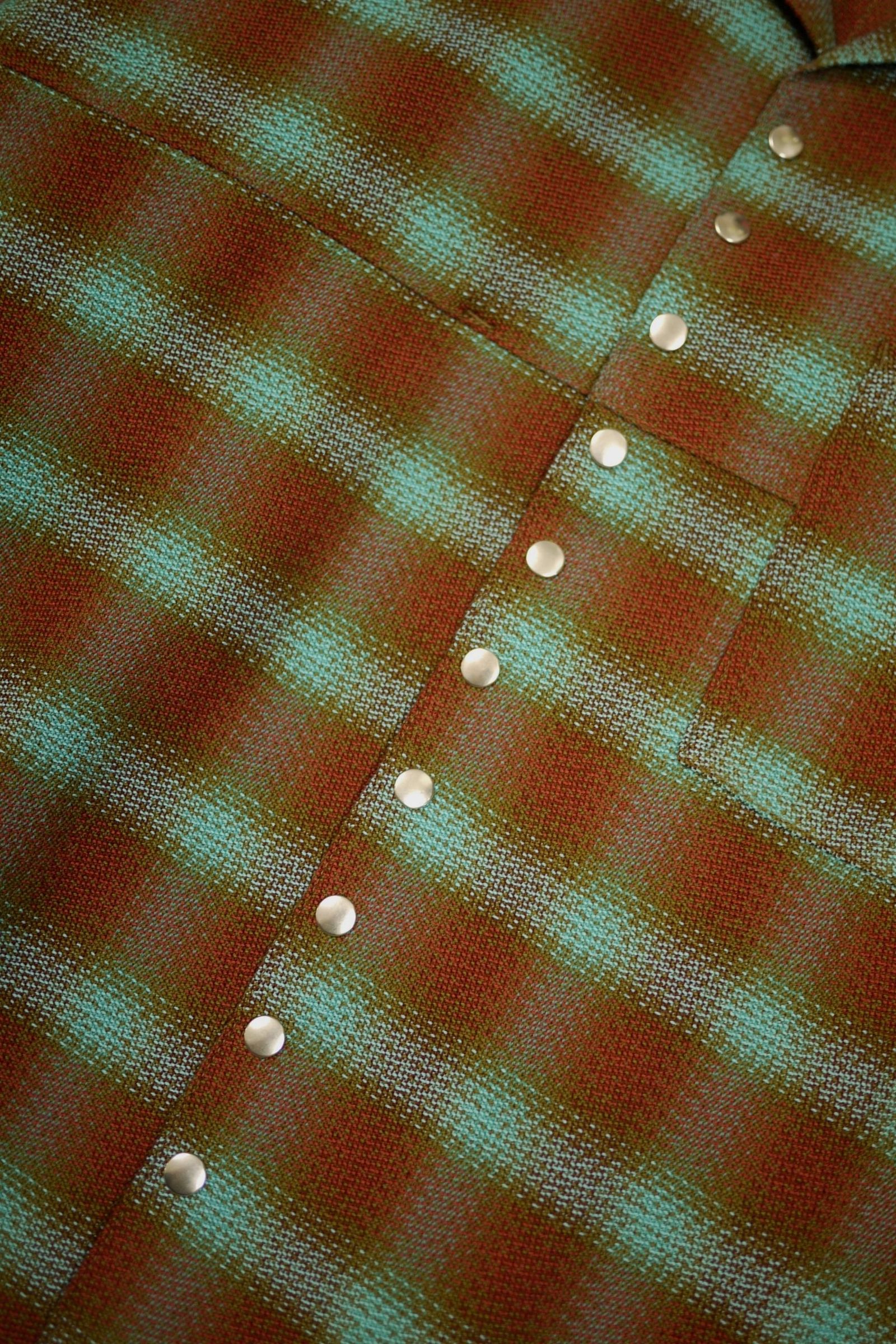 OMBRE SNAP BUTTON SHIRT/OMBRE