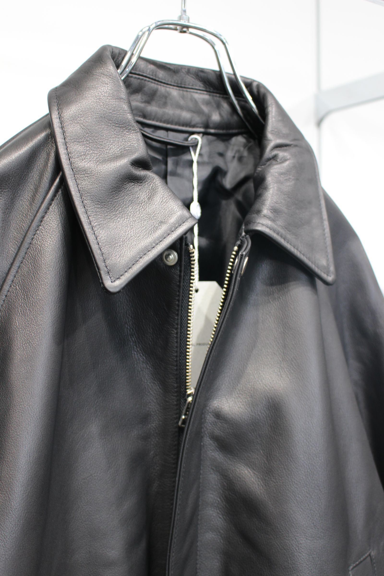 LEATHER BLOUSON | BLACK | レザーブルゾン