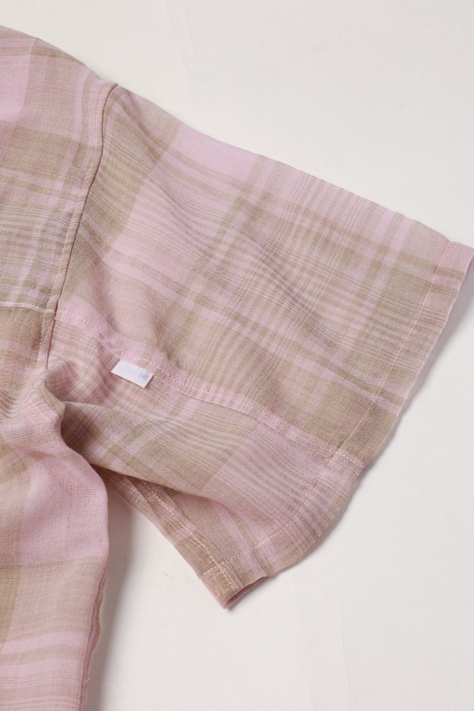 CHECK SHIRT S/S | LIGHT PINK | シャツ