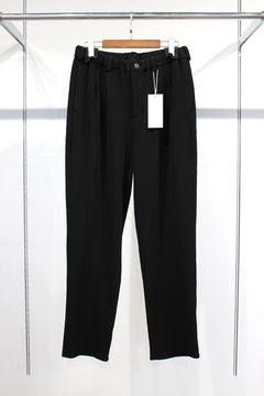 RIPPLE TAPERED SLACKS/BLACK
