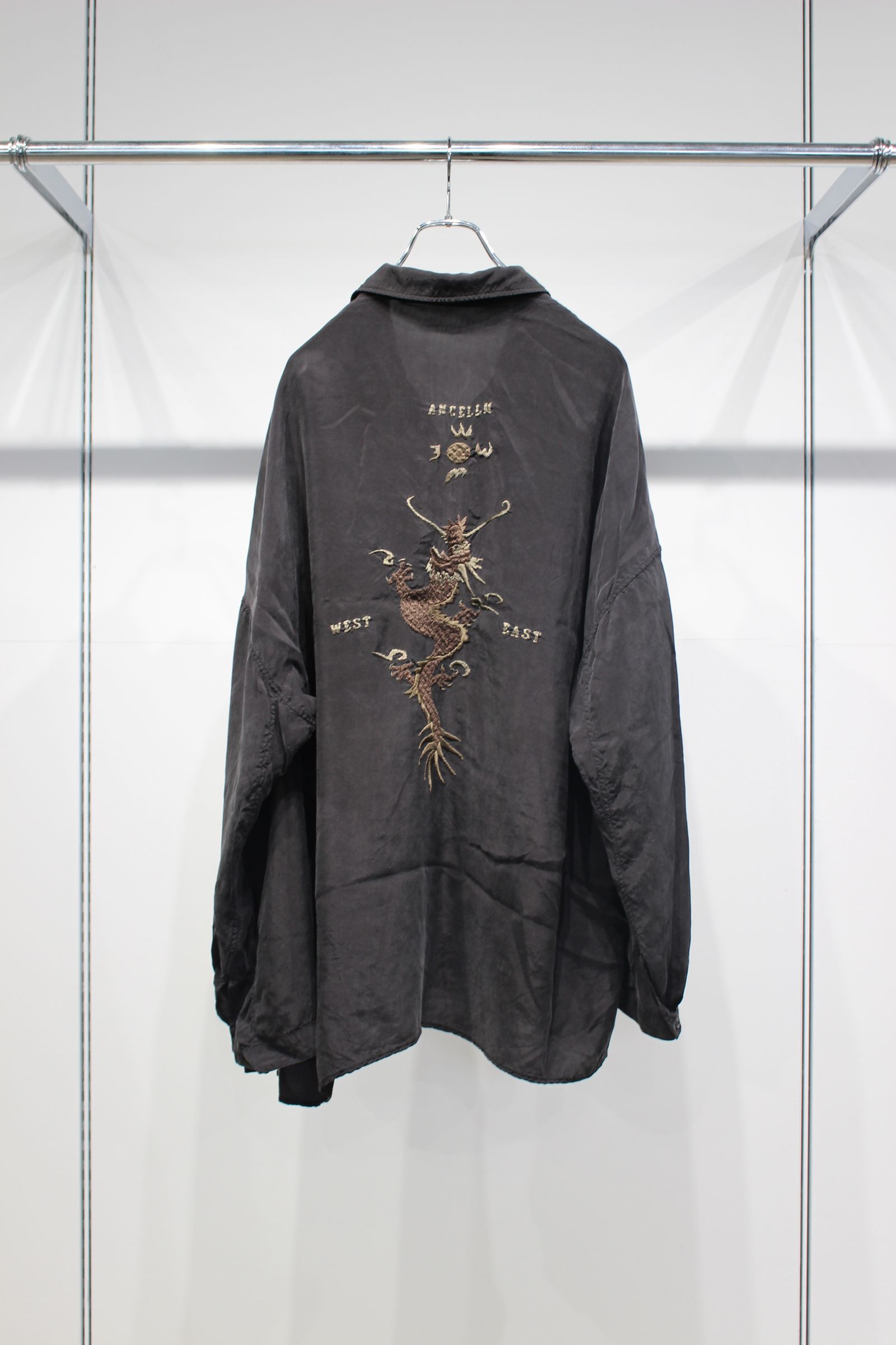 EMBROIDERED SOUVENIR SHIRT | BLACK | 刺繍シャツ