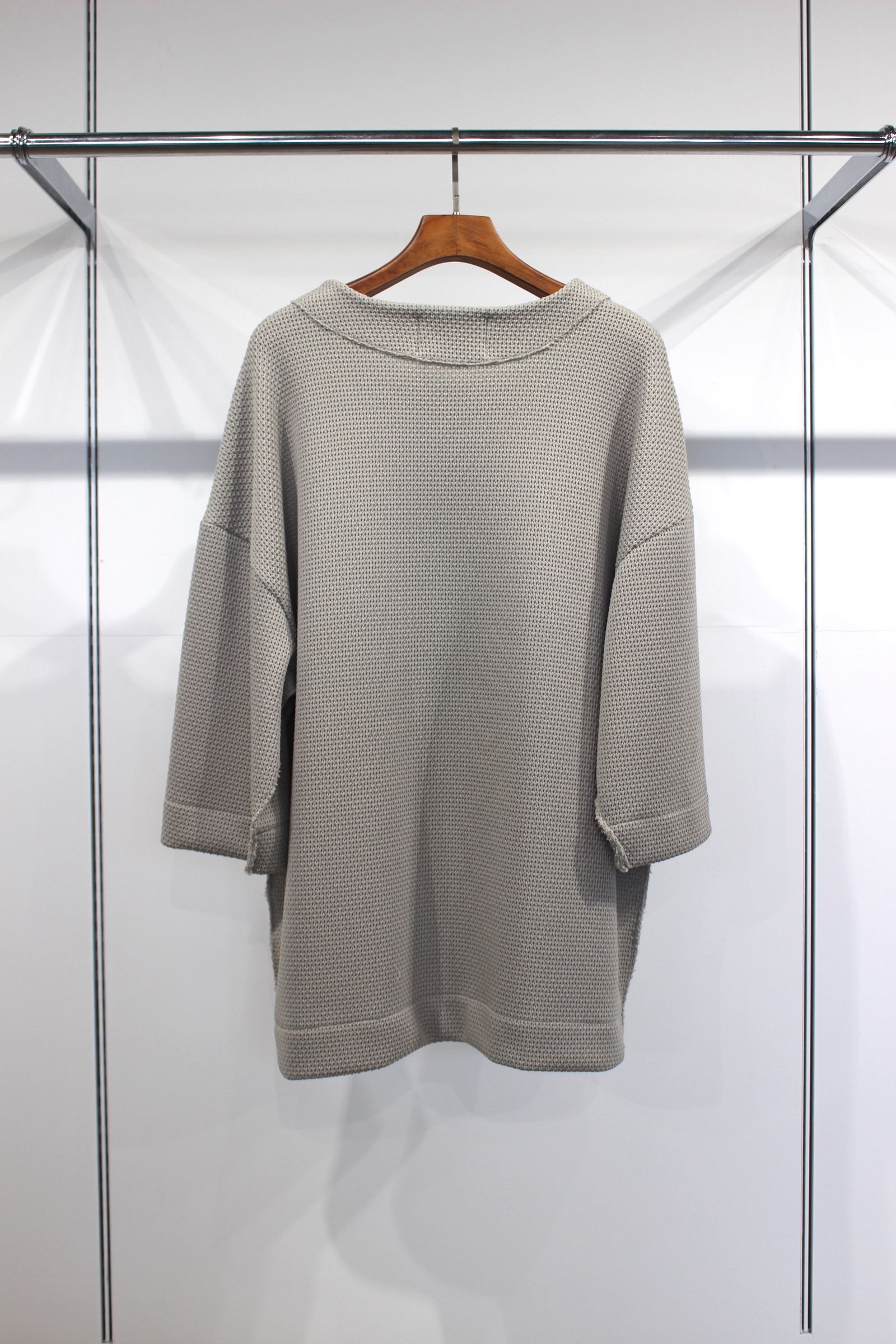 Honey Comb Quarter Gauge Big T-Shirt/GRAY