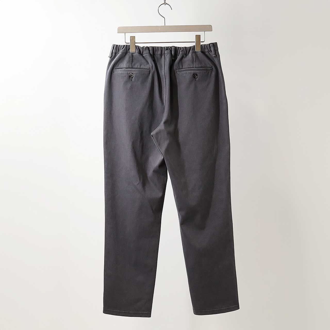 DENIM 1TUCK EZ TAPERED PANTS -slate gray- | SLATE GRAY | ニットデニム