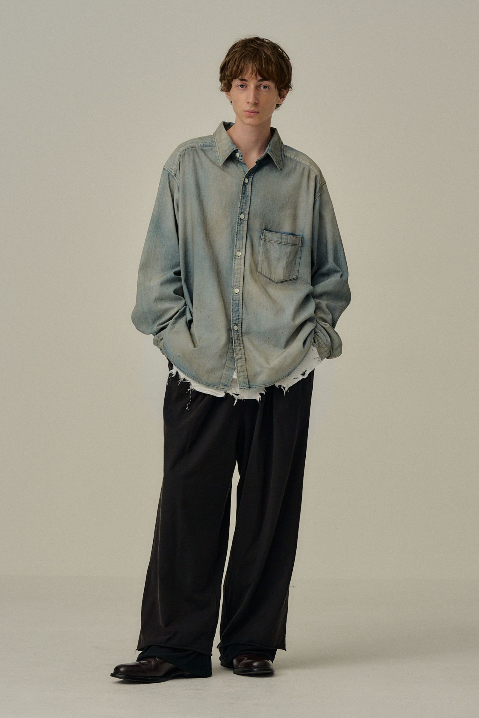[ラスト1点] DENIM DRESS SHIRT | INDIGO | デニムシャツ