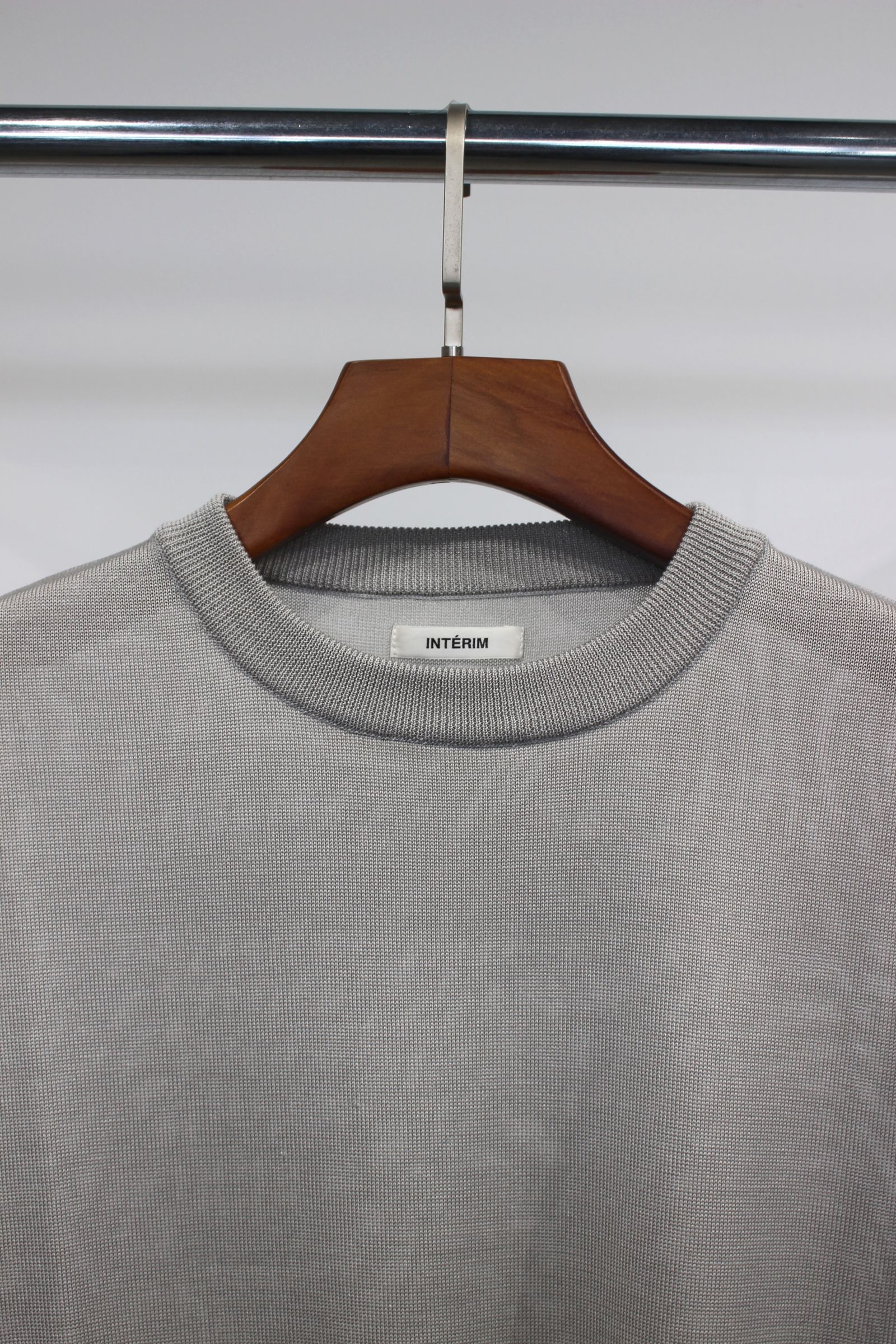 SILK 100% CREW NECK KNIT/ニット