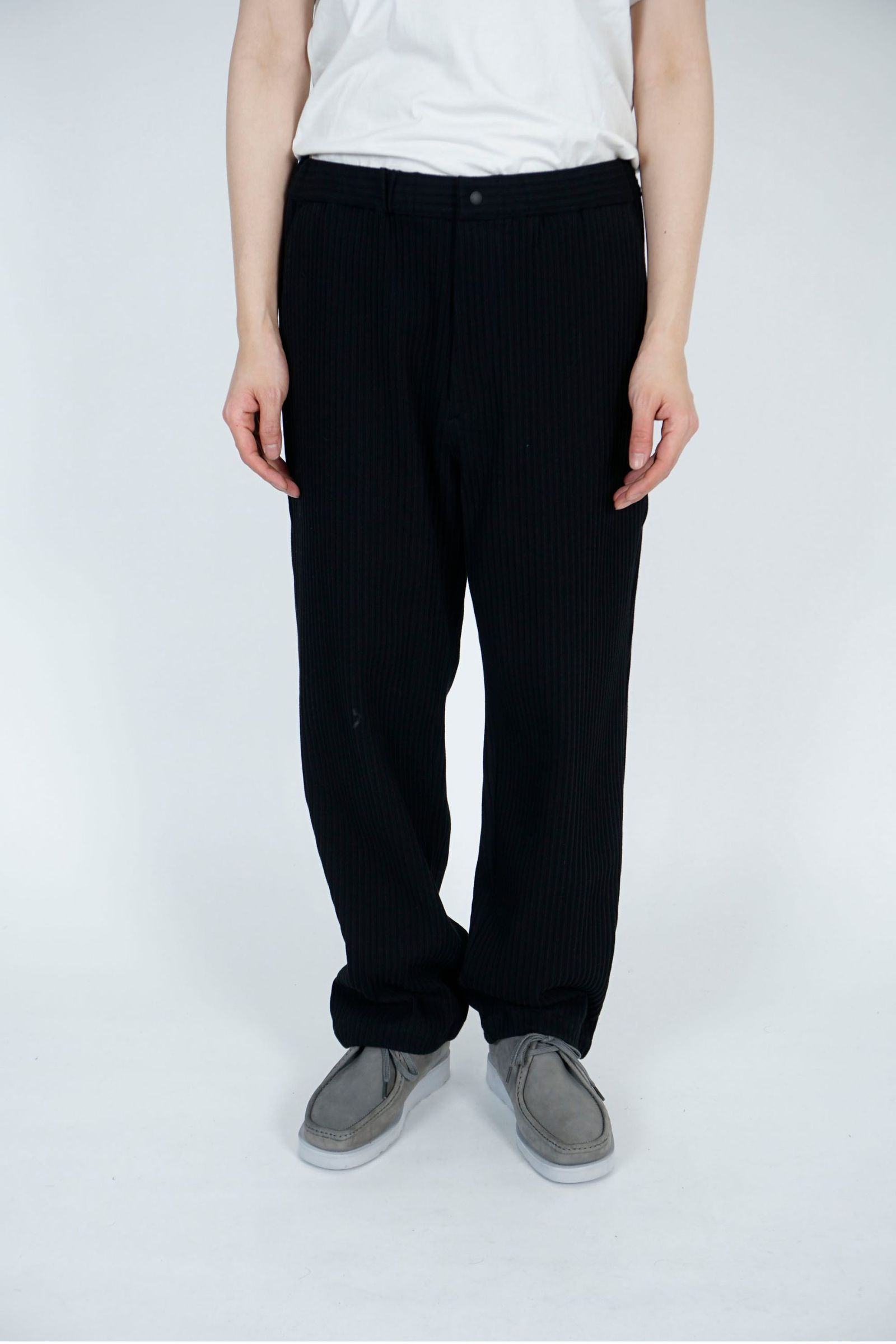 ACCORDION RIB EASY PANTS/リブイージーパンツ