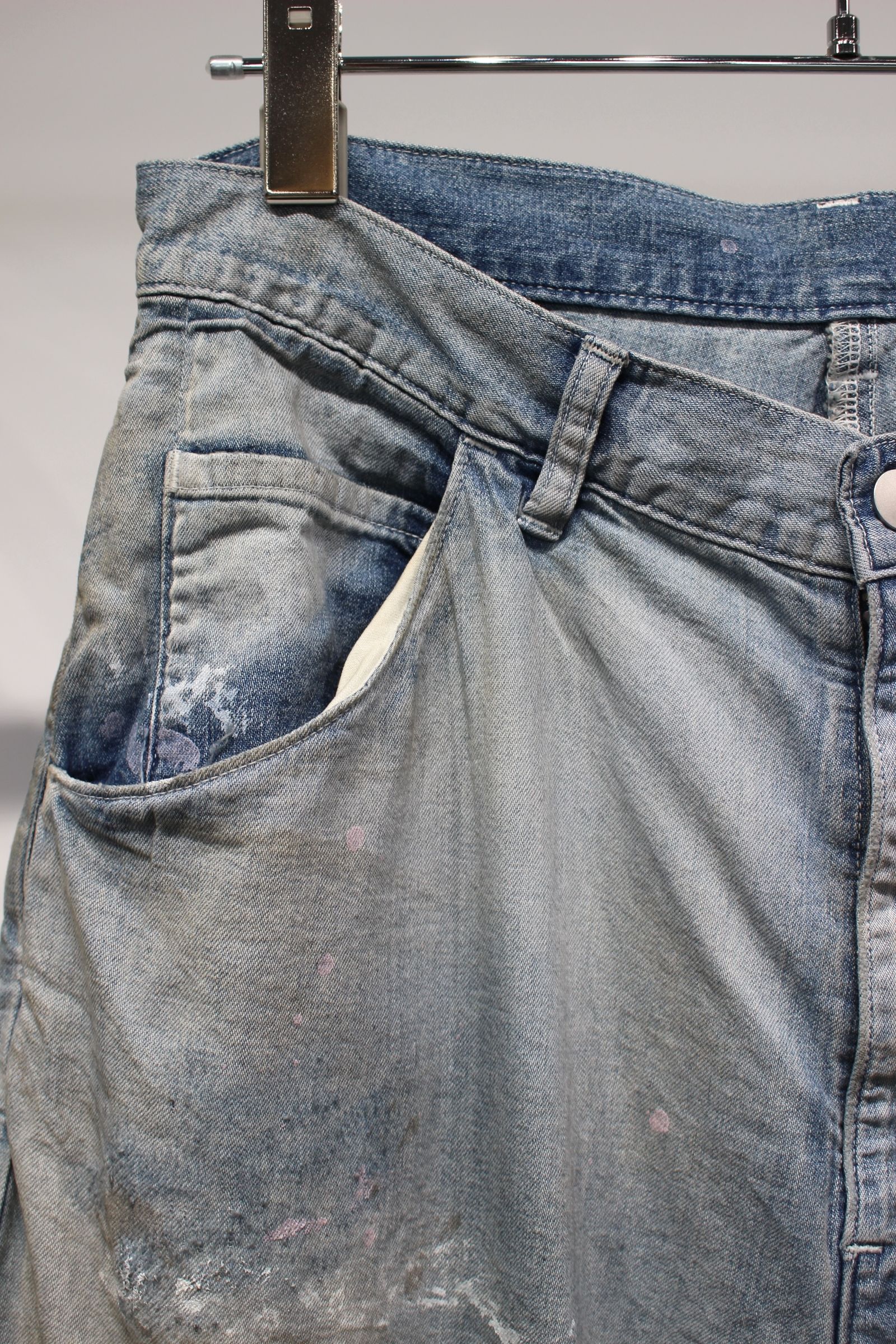 ANCELLM - LIGHT OZ WIDE STRAIGHT DENIM PANTS | INDIGO