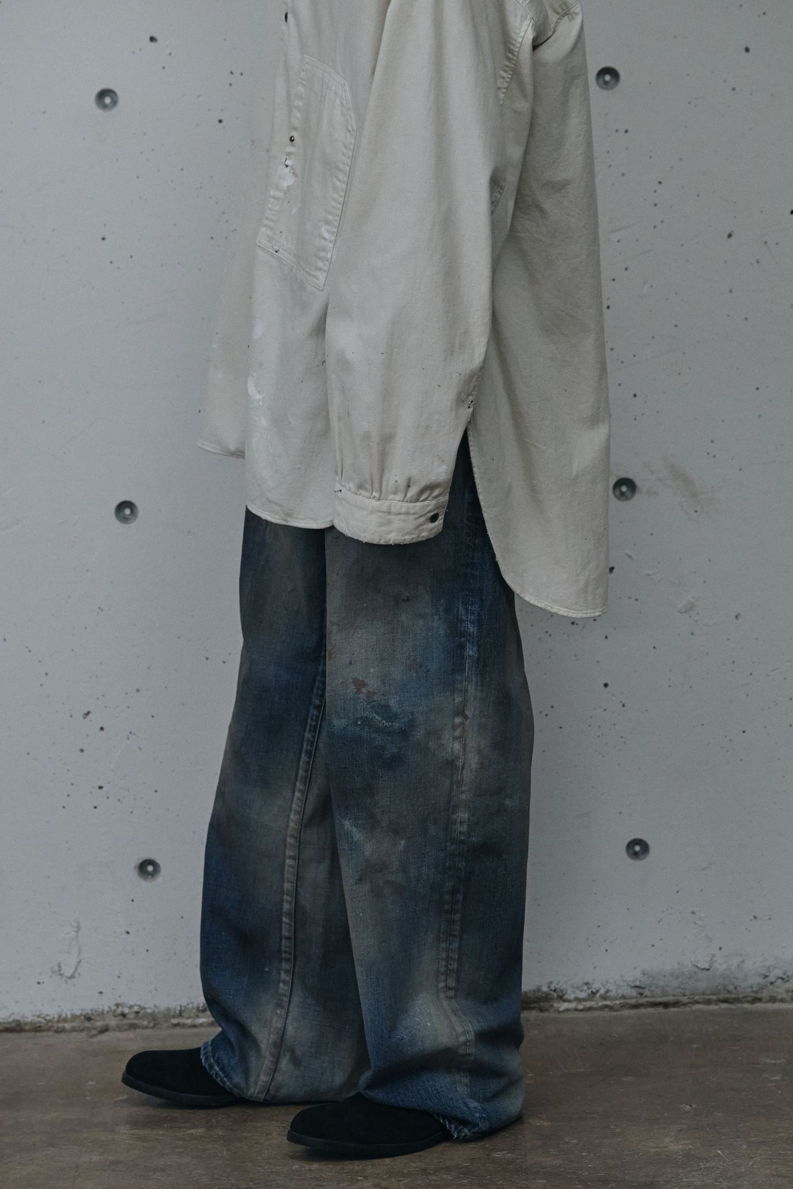 AGING MIDDLE STRAIGHT 5P DENIM PANTS | INDIGO | デニムパンツ