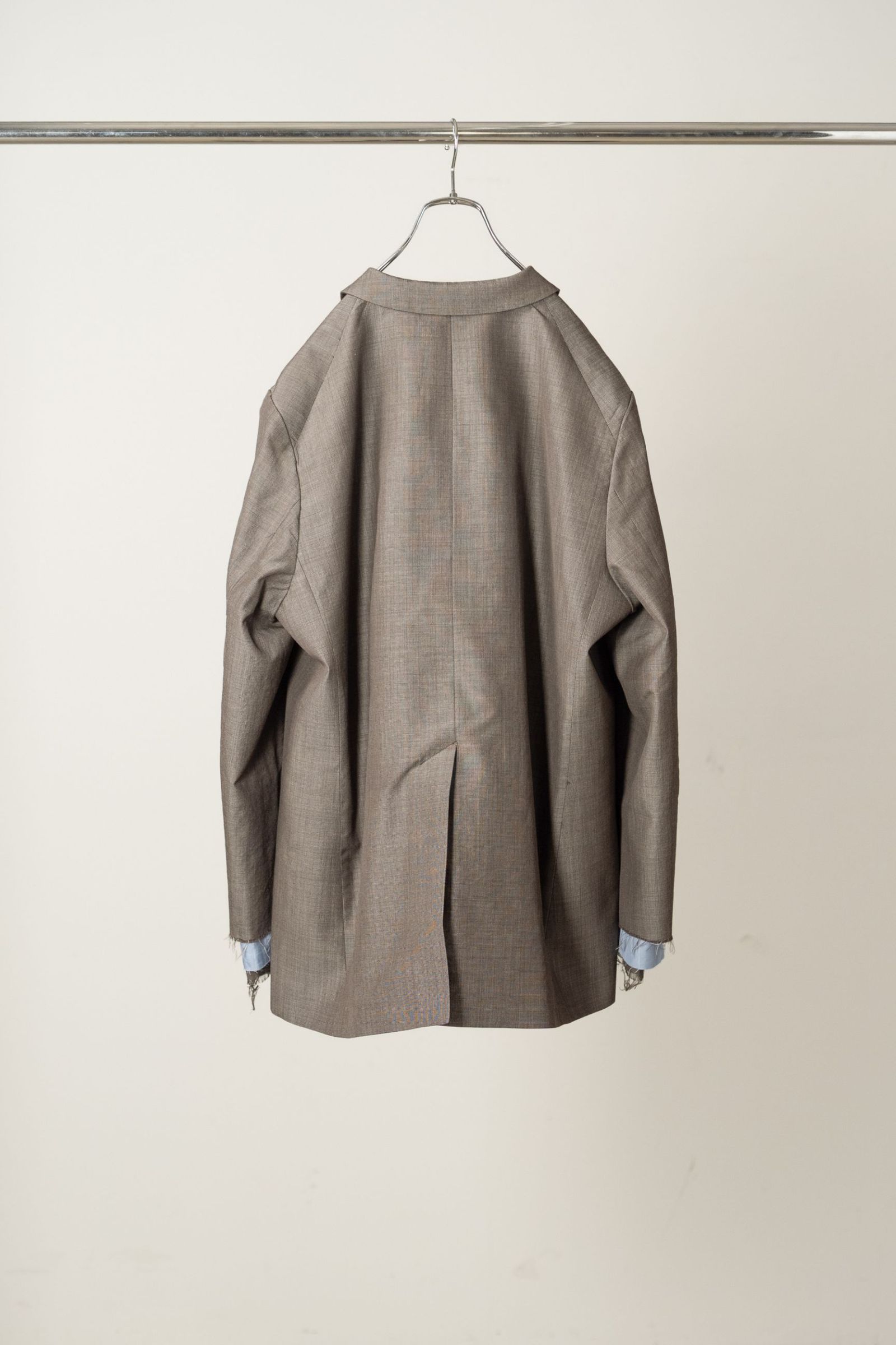 LAYERED TAILORED JACKET | HAKEME WIDE SLACKS | BROWN | セットアップ