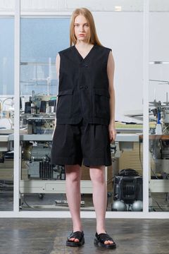 HEAVY OXFORD Double Vest | BLACK | ベスト