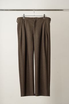 [ラスト1点] WOOL CUT SLACKS | D.BROWN | スラックス