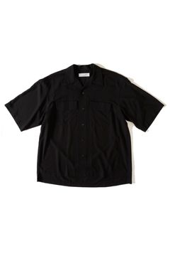 OPEN COLLOR S/S SHIRTS | BLACK | シャツ