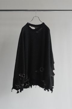 DAMAGE KNIT | BLACK | ダメージニット