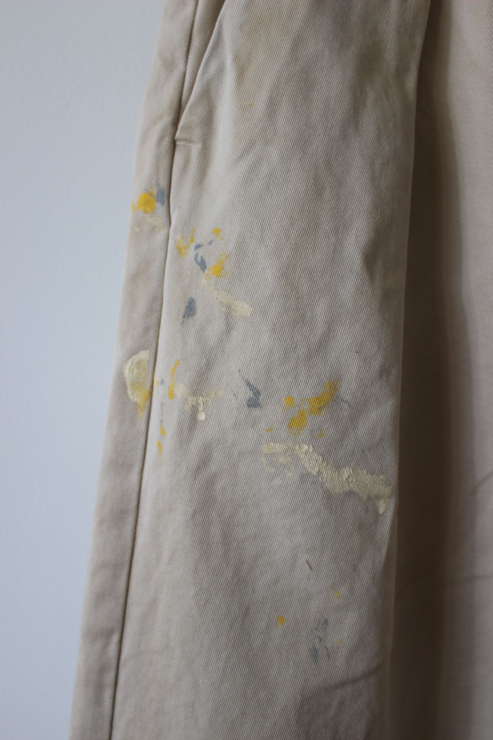 PAINT CHINO TROUSERS/BEIGE