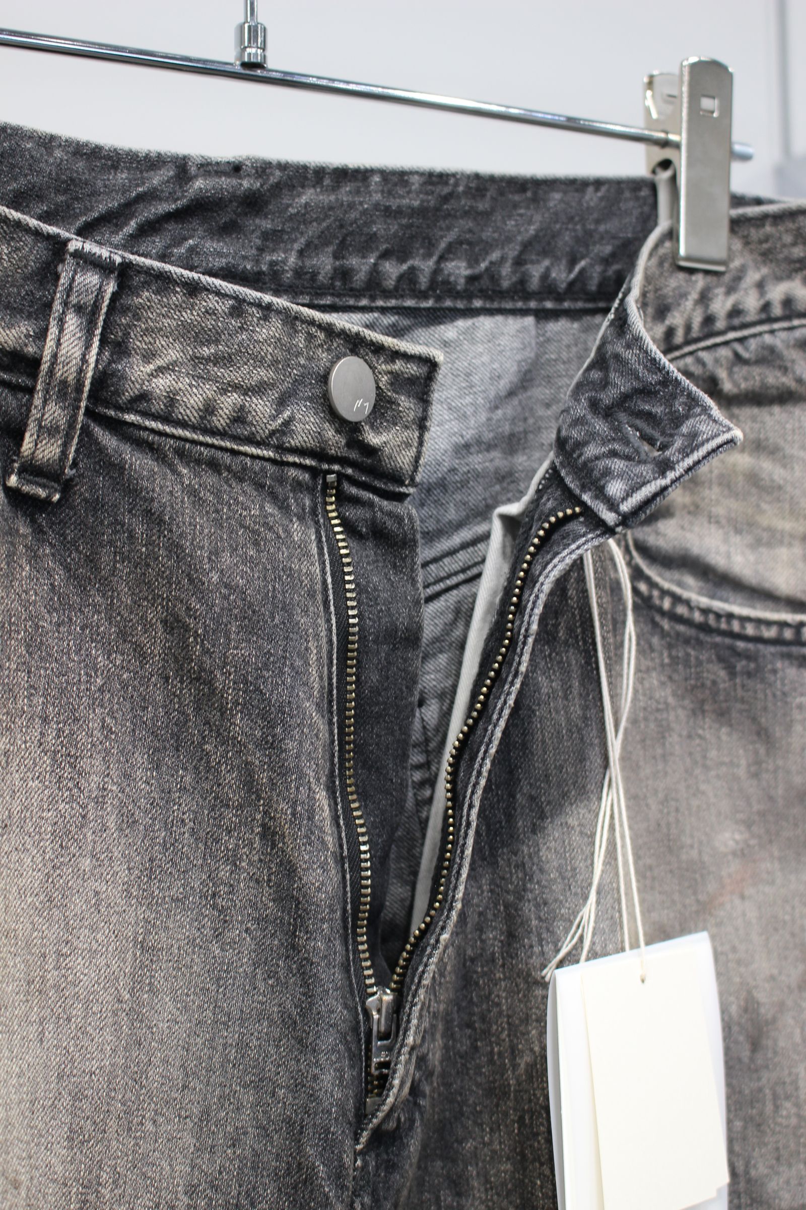 #08 MIDDLE STRAIGHT 5P DENIM PANTS | BLACK | デニムパンツ