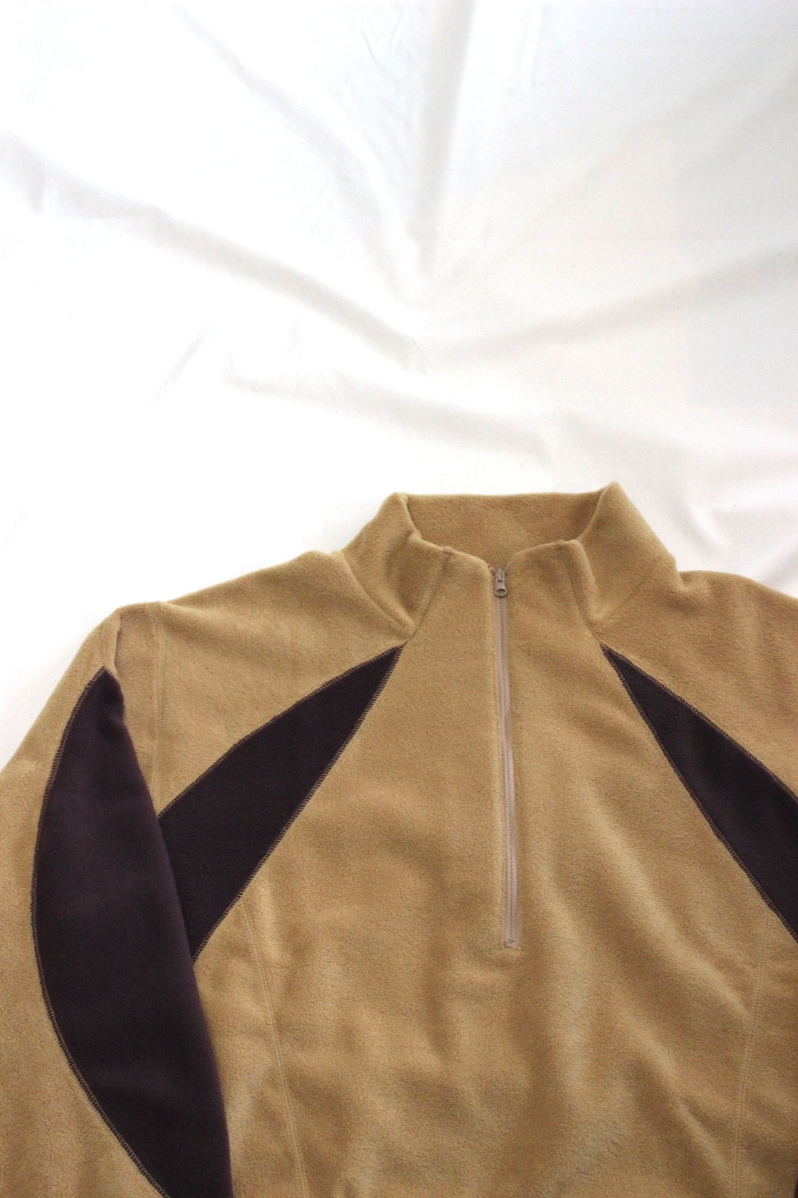 SWITCHING FLEECE HALF ZIP L/S | BEIGE | フリース